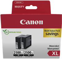 Canon PGI-2500BK XL Pack Preto