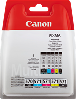 Canon PGI-570 + CLI-571 zestaw czarny / cyan / magenta / żółty