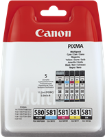 Canon PGI-580 + CLI-581 Multipack Noir(e) / Cyan / Magenta / Jaune