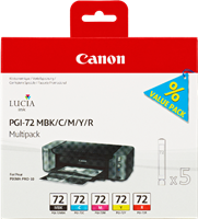 Canon PGI-72 Černá / tyrkysová / purpurová / žlutý / Červené
