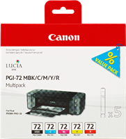 Canon PGI-72 Pack Preto / Cyan / Magenta / Amarelo / Vermelho