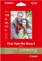 Canon Photo Paper Plus Glossy2 13x18cm Blanc