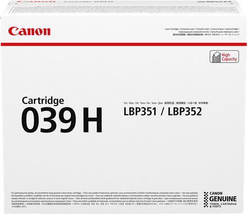 Canon 039h Černá 