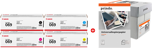 Canon 069 MCVP Preto / Cyan / Magenta / Amarelo / Branco Value Pack