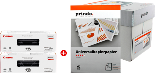 Canon 725 MCVP Preto / Branco Value Pack