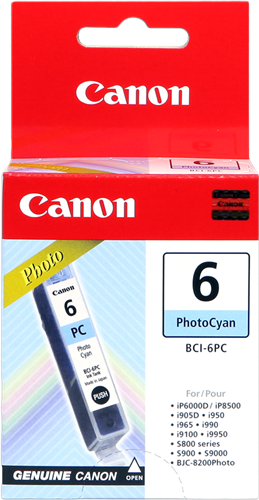 Canon BCI-6pc cian Cartucho de tinta