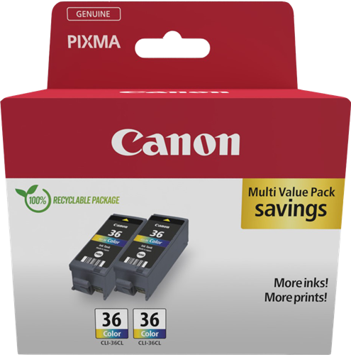Canon CLI-36 Pack várias cores