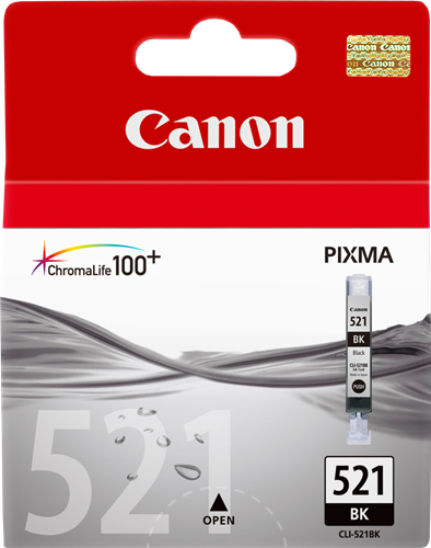 Canon CLI-521bk Černá Inkoustovou kazetu