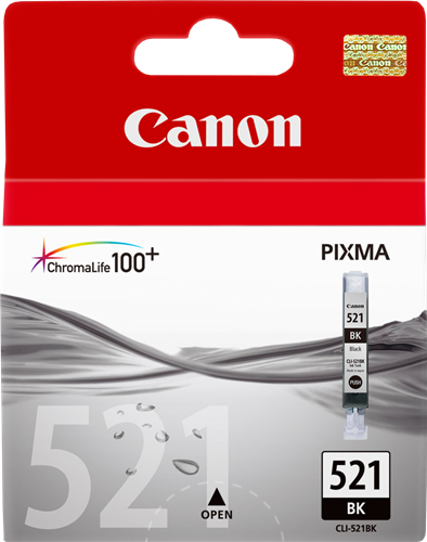 Canon CLI-521bk Preto Cartucho de tinta