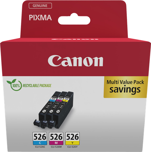 Canon CLI-526 Multipack cyan / magenta / geel