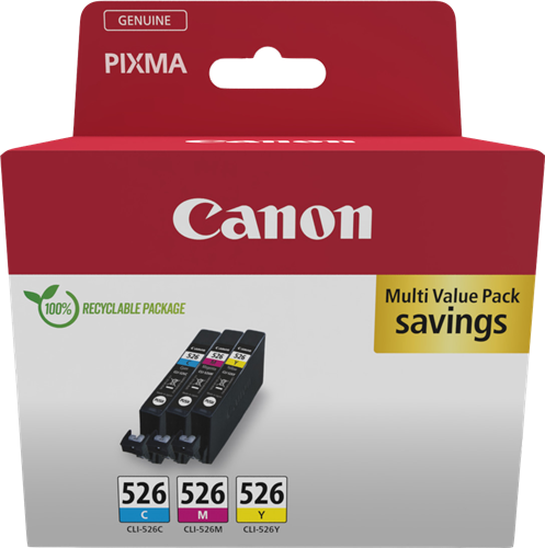 Canon CLI-526 Pack Cyan / Magenta / Amarelo