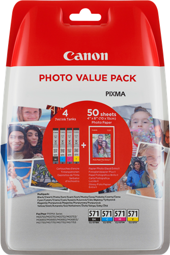 Canon PIXMA TS5051 CLI-571 Photo Value Pack