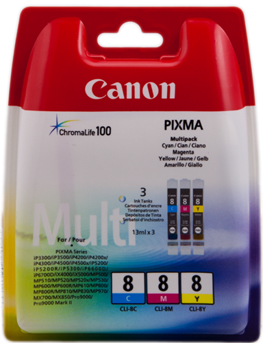 Canon CLI-8 Multipack cian / magenta / amarillo