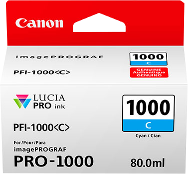 Canon PFI-1000c Cyan Cartouche d'encre