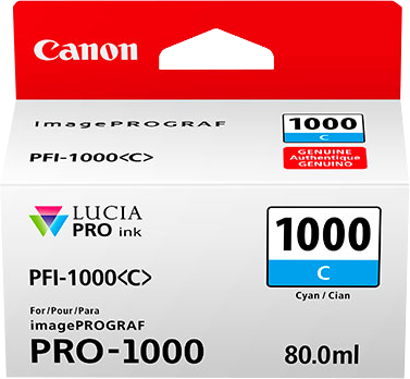 Canon PFI-1000c Cyan Cartucho de tinta