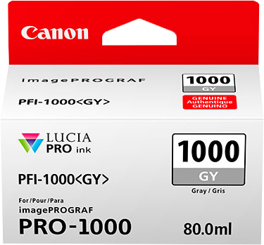 Canon PFI-1000gy Šedá Inkoustovou kazetu