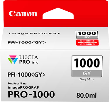 Canon PFI-1000gy Gray ink cartridge
