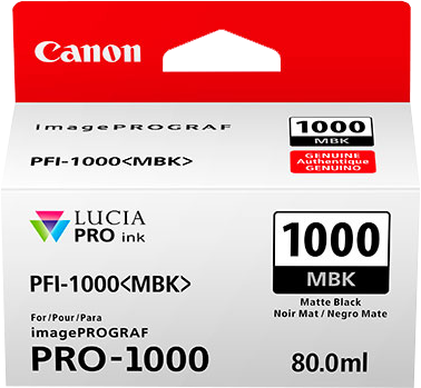 Canon PFI-1000mbk Noir (Matt) Cartouche d'encre