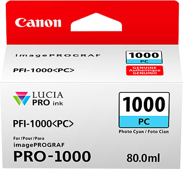 Canon PFI-1000pc cyanfoto ink cartridge
