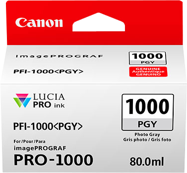 Canon PFI-1000pgy Gray ink cartridge