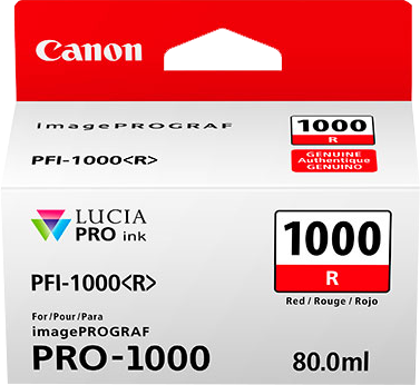 Canon PFI-1000r Red ink cartridge