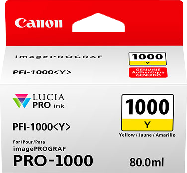 Canon PFI-1000y Jaune Cartouche d'encre