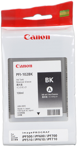 Canon PFI-102bk Černá Inkoustovou kazetu
