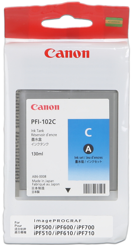 Canon PFI-102c cian Cartucho de tinta