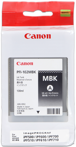 Canon PFI-102mbk czarny kardiż atramentowy