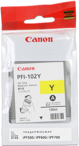 Canon PFI-102y Amarelo Cartucho de tinta
