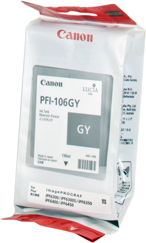 Canon PFI-106gy Grigio Cartuccia d'inchiostro