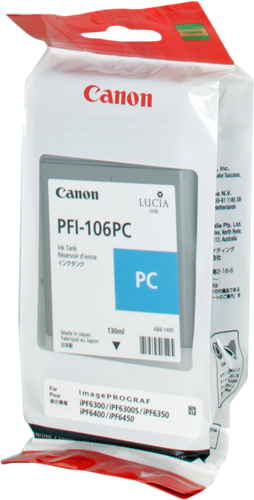 Canon PFI-106pc cyanfoto Inkoustovou kazetu