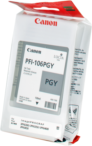 Canon PFI-106pgy Grigio Cartuccia d'inchiostro