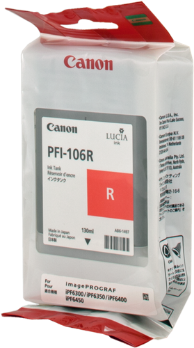 Canon PFI-106r Rosso Cartuccia d'inchiostro