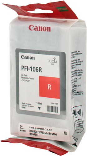 Canon PFI-106r Vermelho Cartucho de tinta