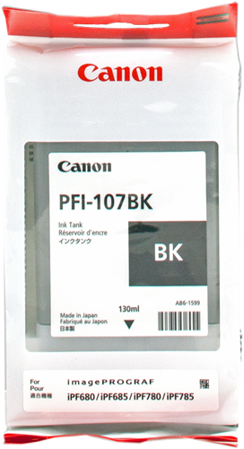 Canon PFI-107bk Preto Cartucho de tinta