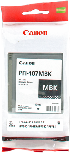 Canon PFI-107mbk Negro (mate) Cartucho de tinta