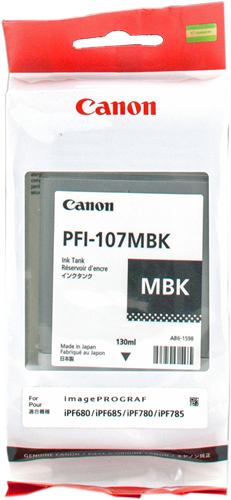 Canon PFI-107mbk Preto (opaco) Cartucho de tinta