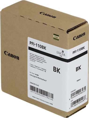 Canon PFI-110bk czarny kardiż atramentowy