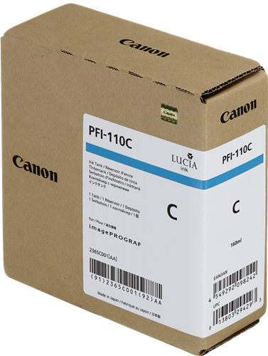 Canon PFI-110c cian Cartucho de tinta