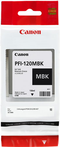Canon PFI-120mbk Noir (Matt) Cartouche d'encre