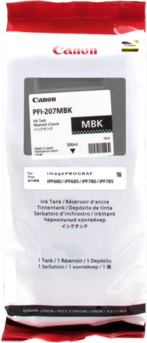 Canon PFI-207mbk Preto (opaco) Cartucho de tinta