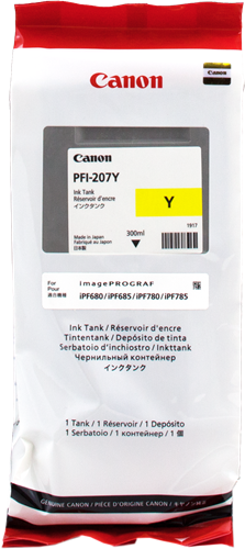 Canon PFI-207y Amarelo Cartucho de tinta