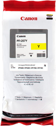 Canon PFI-207y amarillo Cartucho de tinta