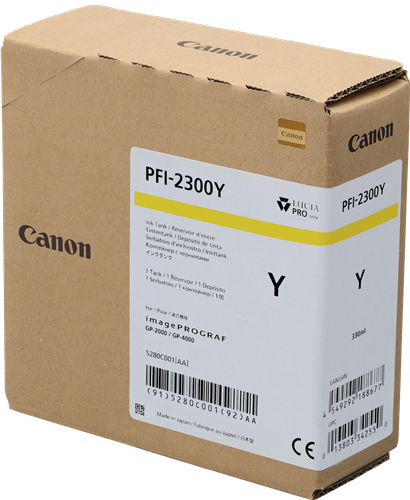 Canon PFI-2300y Amarelo Cartucho de tinta