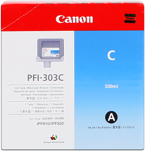5 x inchiostro originale Canon ipf810 ipf820 ipf825/pfi-303mbk pfi-303c pfi-303m INK 