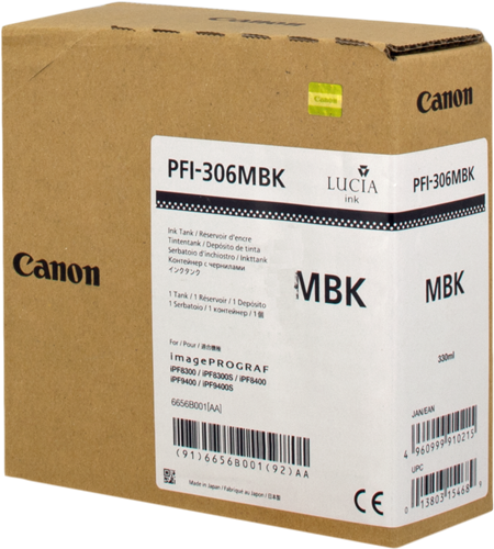 Canon PFI-306mbk Preto (opaco) Cartucho de tinta