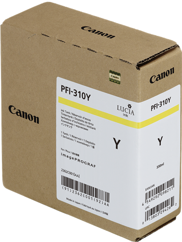 Canon PFI-310y yellow ink cartridge