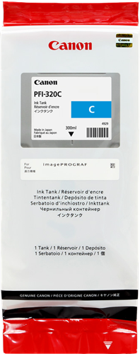 Canon PFI-320c Cyan Cartucho de tinta