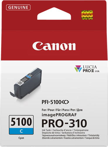 Canon PFI-5100c cyan ink cartridge